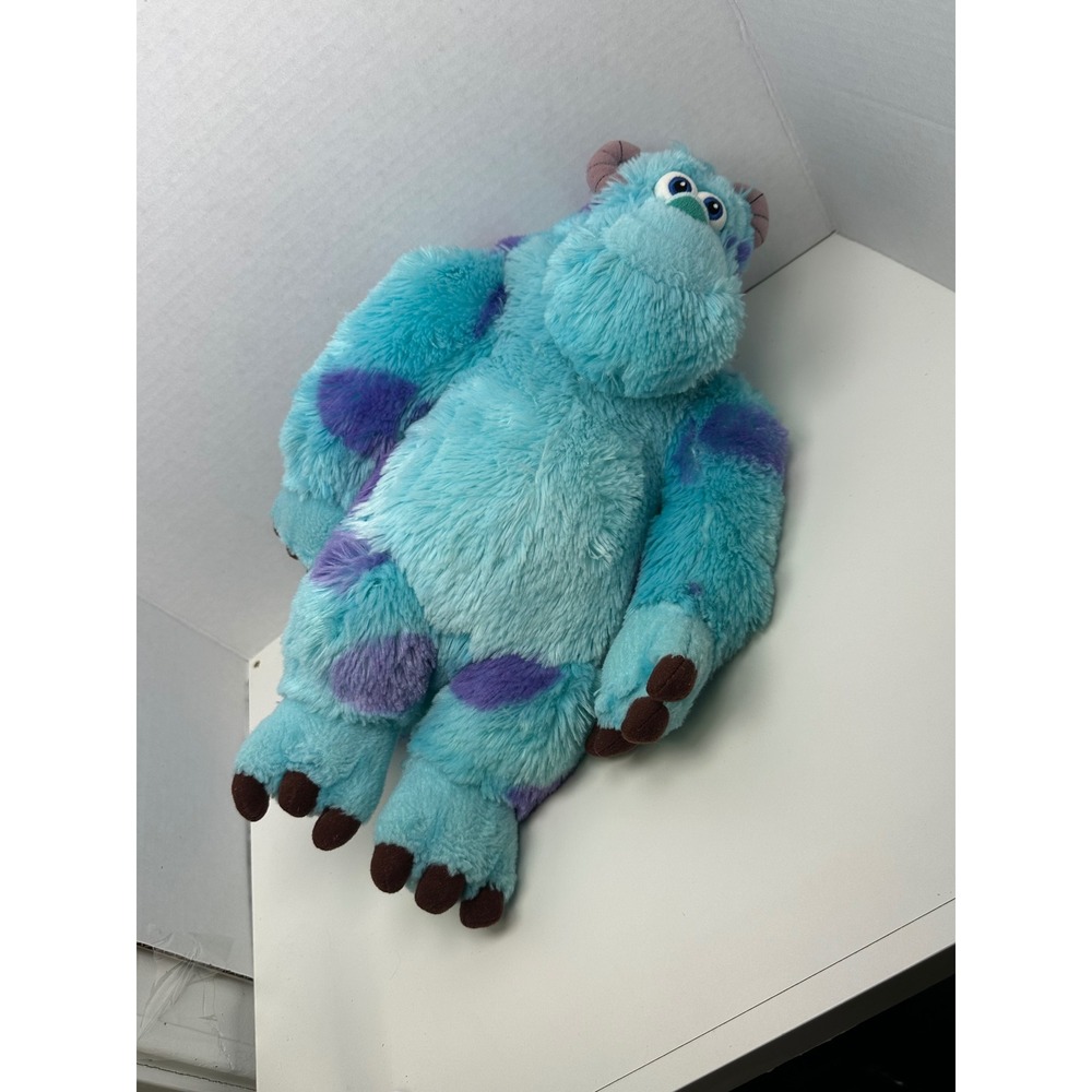 Disney Pixar Monsters Inc Sulley Plush 15 Inch James P Sullivan Blue Purple Toy
